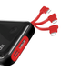 Power Bank Baseus Mini S Digital Display 3A 10000 mAh Lightning-C cable red