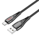 USB кабель HOCO U133 Monte charging data cable Type-C 1,2 m Black