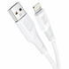 USB кабель Hoco X58 Lightning 2.4A 1m white