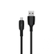 USB кабель Walker C308 Micro 2.4A 1m black