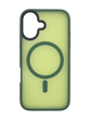 Чохол TPU+PC Metal Buttons with MagSafe Colorful для iPhone 16 Plus green