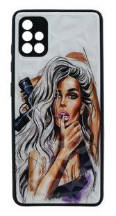 TPU+PC чохол Prisma Ladies для Samsung A51 purple