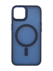 Чохол TPU+PC Space Magnetic Color with Magsafe для iPhone 14 dark blue