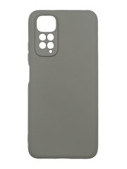 Силіконовий чохол SMTT для Xiaomi Redmi Note 11/Note 11S grey Full Camera з мікрофіброю