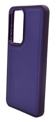 Силиконовый чехол Leather Case Classic для Samsung S24+ violet