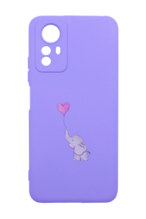Силиконовый чехол Art для Xiaomi Redmi Note 12S lavander/elephant Full Camera