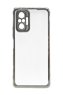 Силіконовий чохол WAVE Metal Color для Xiaomi Redmi Note 10 Pro silver Full Camera