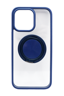 TPU+PC чохол Metal Ring with MagSafe для iPhone 14 Pro Max blue