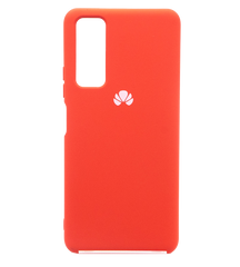 Силиконовый чехол Full Cover для Huawei P Smart 2021 red