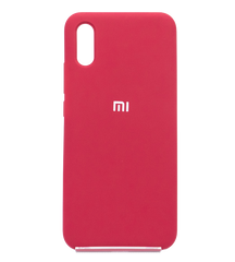 Силиконовый чехол Full Cover для Xiaomi Redmi 9A hot pink (bordo)