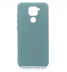 Силиконовый чехол Full Cover для Xiaomi Redmi Note 9 pine green Protective my color