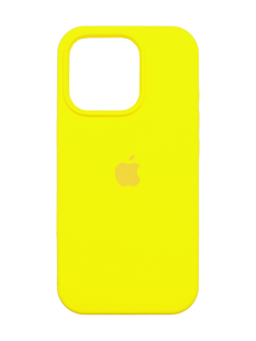 Силиконовый чехол Full Cover для iPhone 16 Pro Max canary yellow