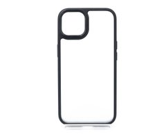 Чохол Shadow Matte Metal buttons для iPhone 13 white/black (PC+TPU)