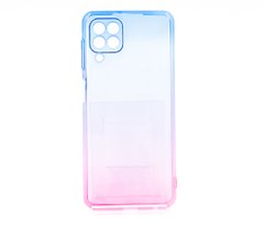 Силиконовый чехол Gradient Design для Samsung A22/M32 0.5mm blue/pink