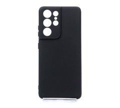 Силіконовий чохол Full Cover для Samsung S21 Ultra black Full Camera без logo