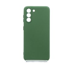 Силіконовий чохол Full Cover для Samsung S21 dark green Full Camera без logo