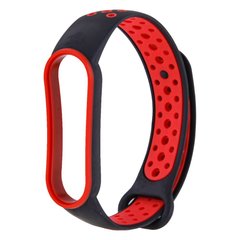 Ремінець Sport Nike Xiaomi MI Band 5/6 black/red