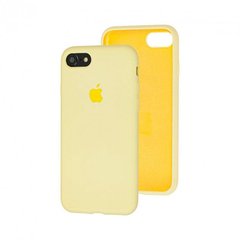 Силіконовий чохол Full Cover для iPhone 7/8/SE mellow yellow
