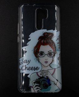 Силиконовый чехол MyPrint для Xiaomi Redmi 9 girl/say cheese
