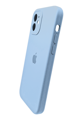 Силіконовий чохол Full Cover для iPhone 12 lilac blue Full Camera