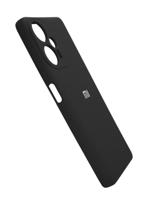 Силіконовий чохол Full Cover для Xiaomi Poco F5 black Full Camera