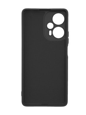 Силіконовий чохол Full Cover для Xiaomi Poco F5 black Full Camera