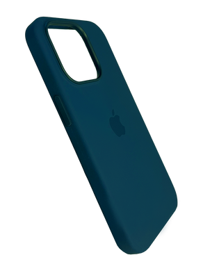 Силиконовый чехол with MagSafe для iPhone 13 Pro abyss blue 1:1 Smart animation