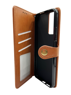 Чехол-книжка кожа для Samsung A16 5G brown Getman Gallant PU