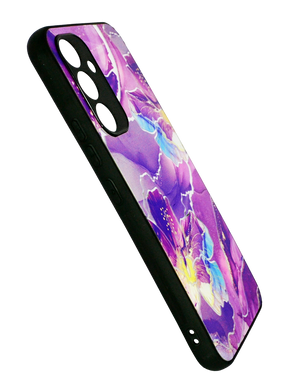 Накладка Marble UV для Samsung A54 dark purple Full Camera