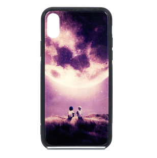 Накладка iPefet Glass Print Case для iPhone XS