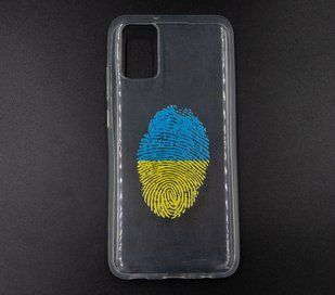 Силіконовий чохол MyPrint для Samsung A02S Відбиток UA, clear