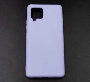 Силіконовий чохол Full Cover для Samsung A42 dasheen ( lilac) без logo