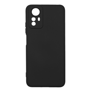 Силіконовий чохол SMTT для Xiaomi Redmi Note 12S black Full Camera з мікрофіброю