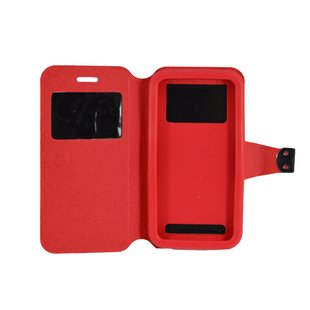 Универсальный чехол книжка L_case 4" red