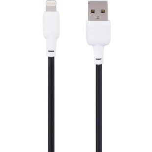 USB кабель Gelius Full Silicone GP-UCN001L Lightning 1.2m (18W) black/white