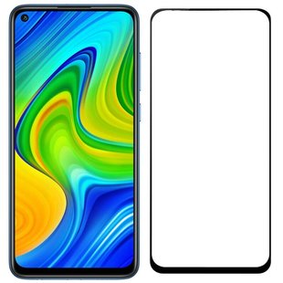 Захисне 10D скло Full Glue для Xiaomi Redmi Note 9 4G black SP