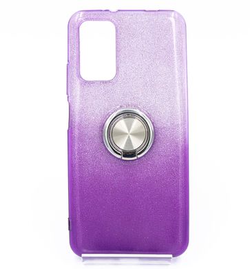 Силиконовый чехол SP Shine для Xiaomi Redmi Note 9/Redmi 9T/Poco M3 4G violet ring for magnet