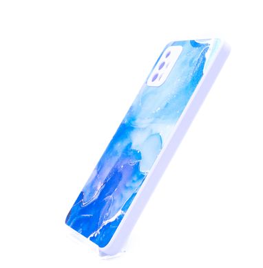 Чохол Marble Clouds для Samsung A71 blue