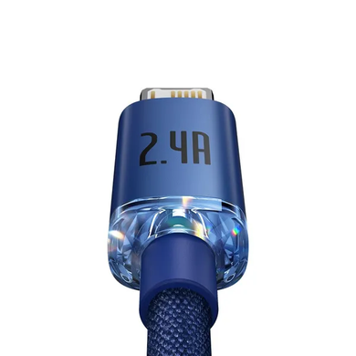 Кабель Baseus Crystal Shine series CAJY000003 Lightning 2.4A 1.2m blue