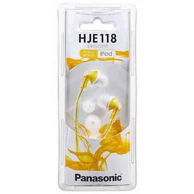 Наушники Panasonic RP-HJE118 желтые