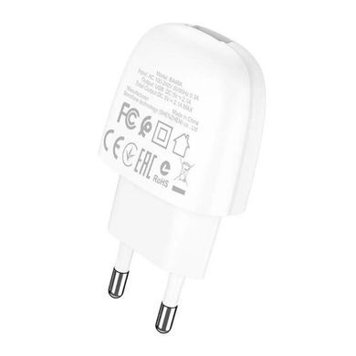 Сетевой блок питания Borofone BA49A 2.1A 1usb (EU) white