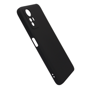 Силіконовий чохол SMTT для Xiaomi Redmi Note 12S black Full Camera з мікрофіброю
