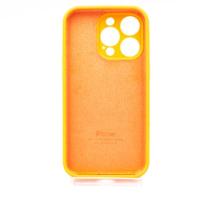 Силіконовий чохол Full Cover для iPhone 14 Pro kumquat Full Camera