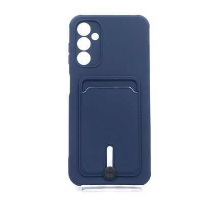Силіконовий чохол Colorful Pocket Card для Samsung A14 4G/5G dark blue Full Camera