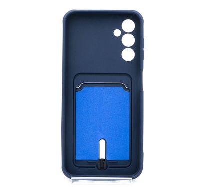 Силіконовий чохол Colorful Pocket Card для Samsung A14 4G/5G dark blue Full Camera