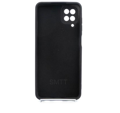 Силіконовий чохол SMTT для Samsung A12/M12 black Full Camera з мікрофіброю