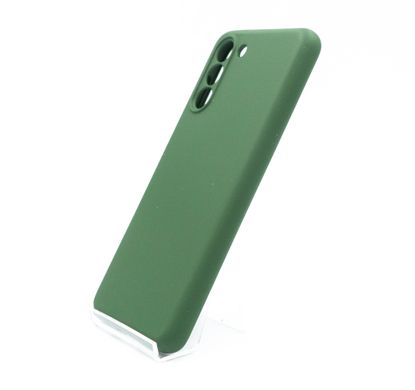 Силіконовий чохол Full Cover для Samsung S21 dark green Full Camera без logo