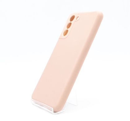Силіконовий чохол Full Cover для Samsung S21 pink sand Full Camera без logo
