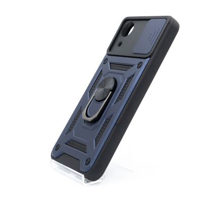 Чохол Camshield Serge Ring для Samsung A03 Core blue протиударний шторка/захист камери