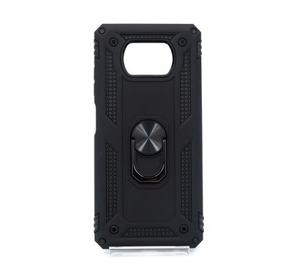 Чохол Serge Ring for Magnet для Xiaomi Poco X3 NFC/Poco X3 Pro black протиударний